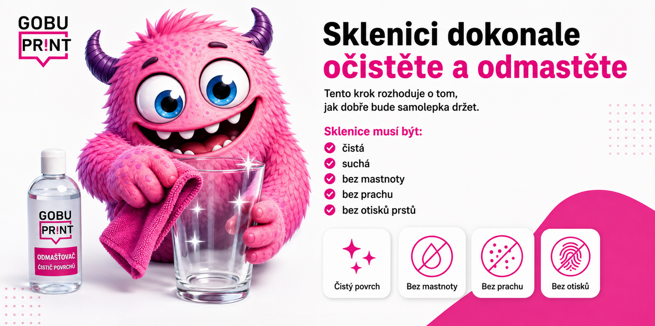 sklenici očistěte