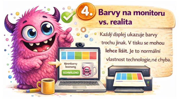 Proč se barvy v tisku mohou lišit od monitoru