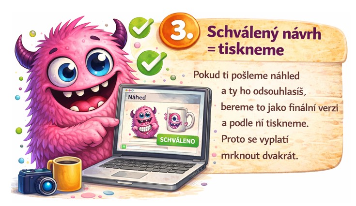 Schválení návrhu před tiskem