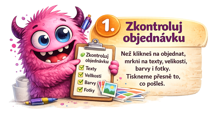 Zkontroluj objednávku před odesláním