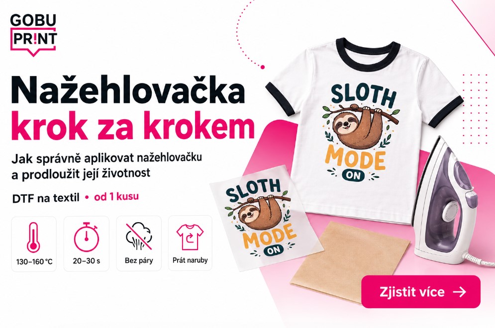 aplikace nažehlovačky, krok za krokem
