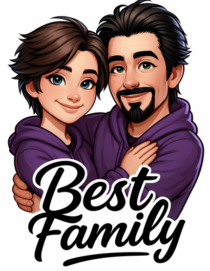 trička rodina a přátelé