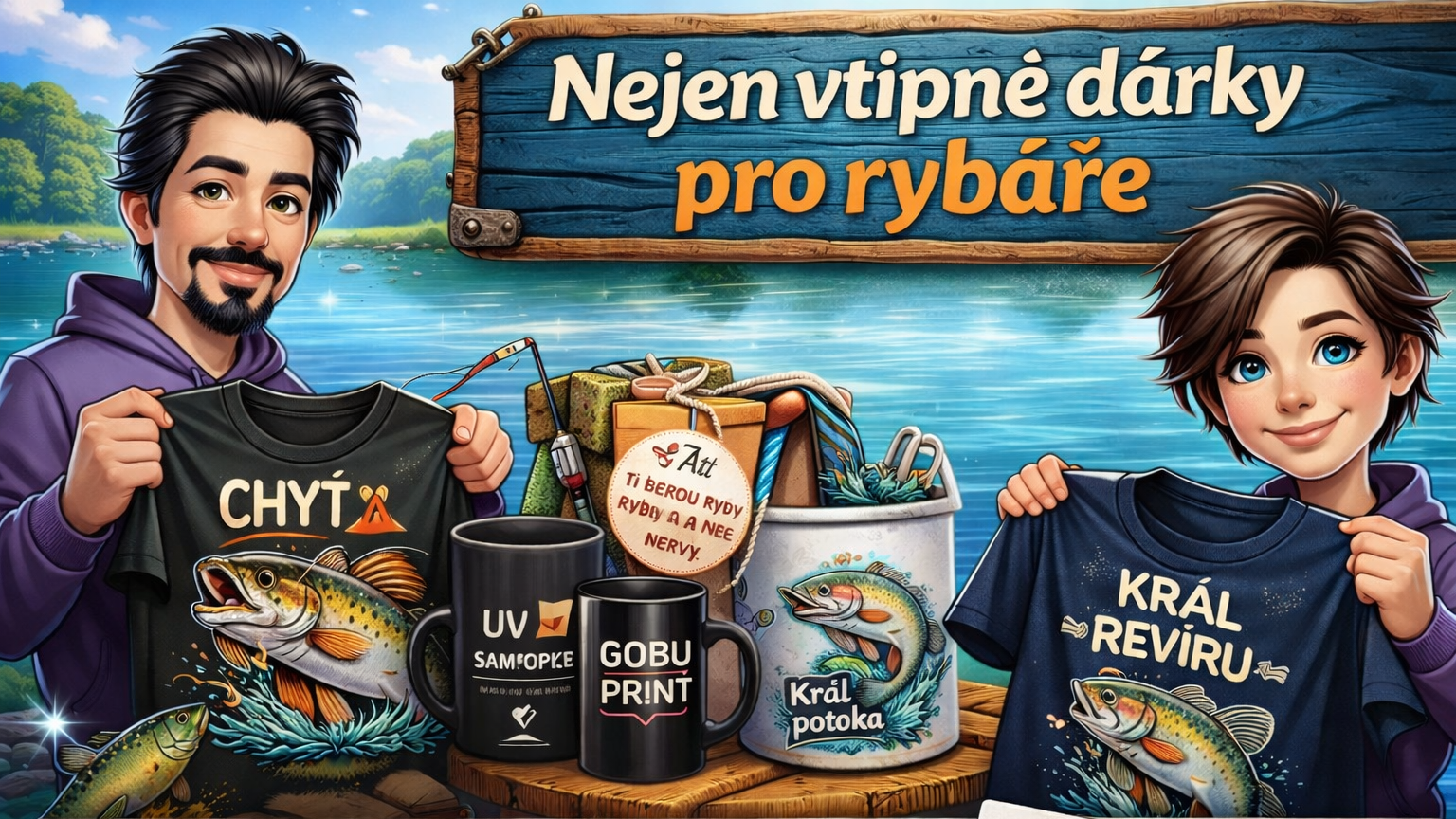Nejen vtipné dárky pro rybáře | inspirace na originální dárky a přání