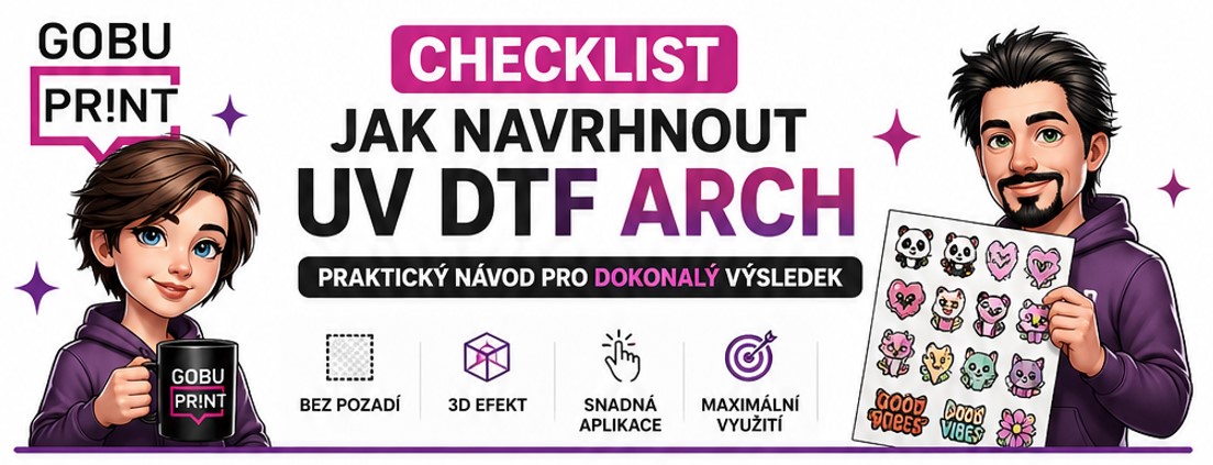 Jak navrhnout UV DTF arch