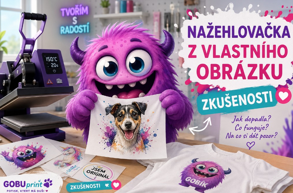 Nažehlovačka z vlastního obrázku – zkušenosti