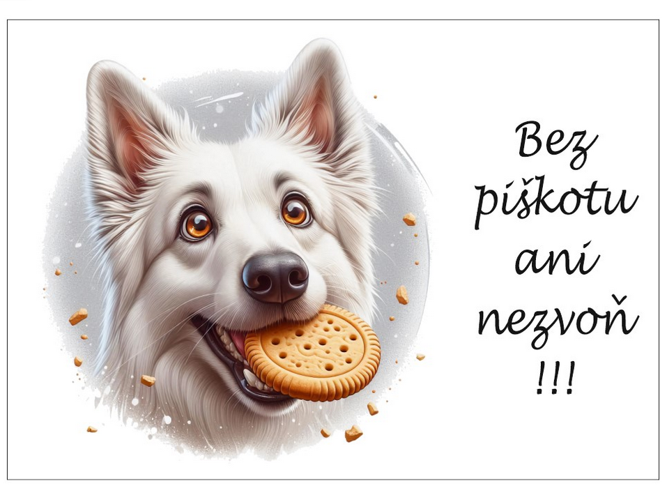 Cedulky - pozor pes