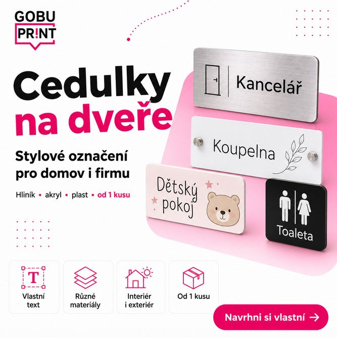 Cedulka na dveře