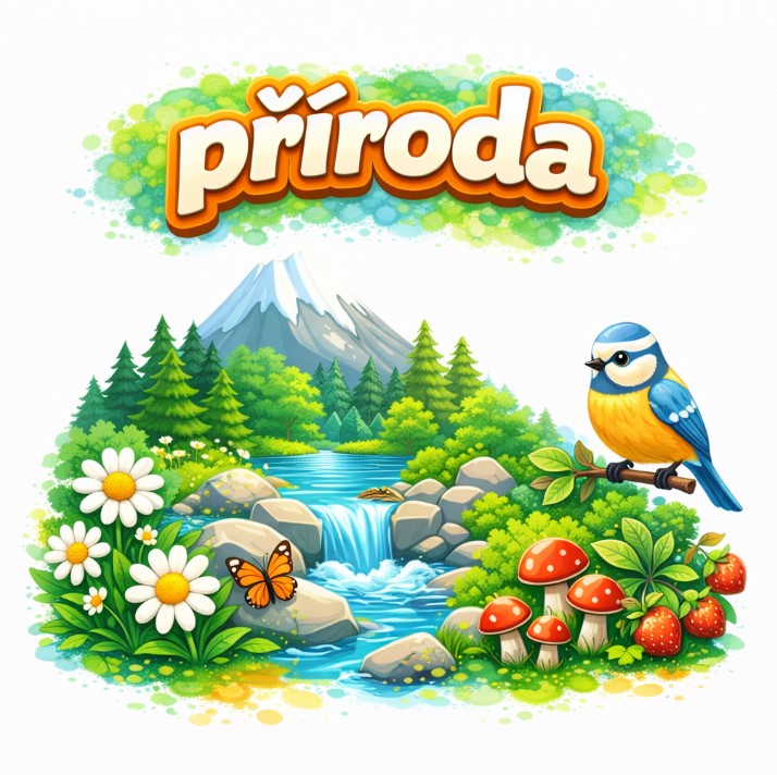 Příroda, stromy, květiny