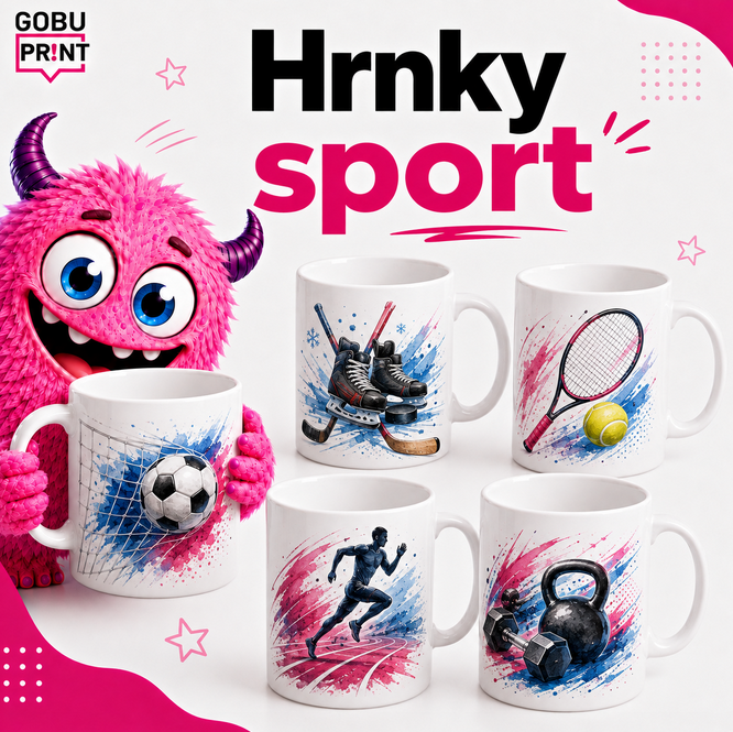 Hrnky s motivem sport