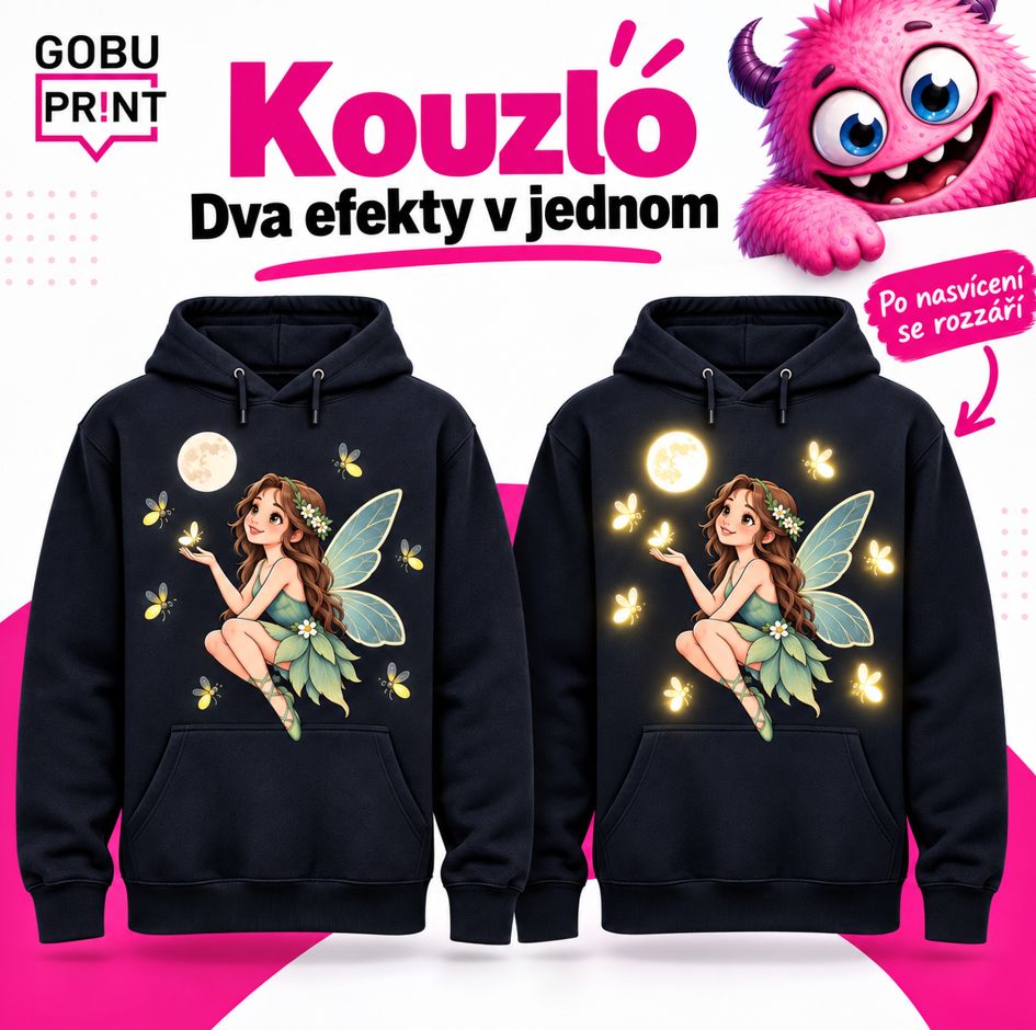 Textil s plnobarevným reflexním potiskem