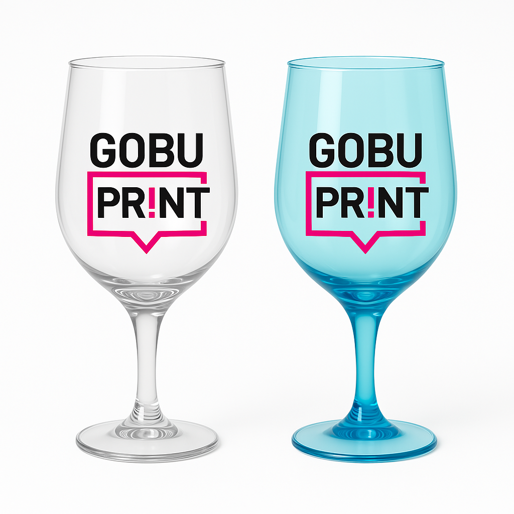 Sklenice na víno s potiskem