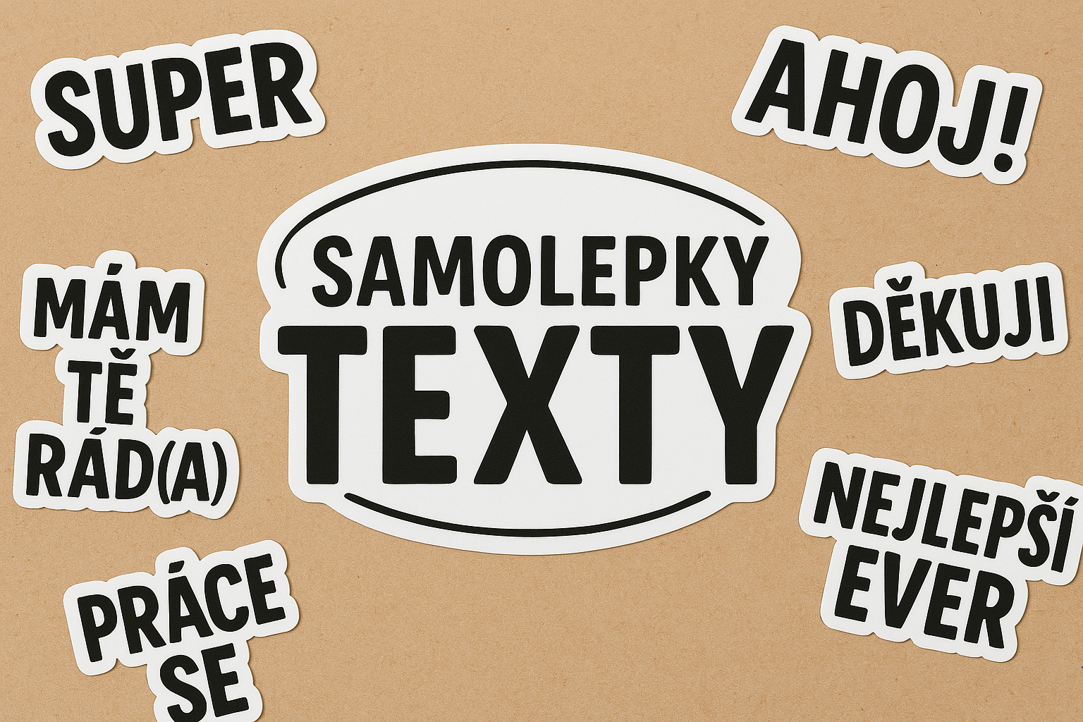 Samolepka - texty