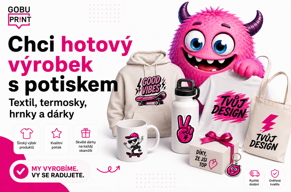 chci hotový výrobek s potiskem