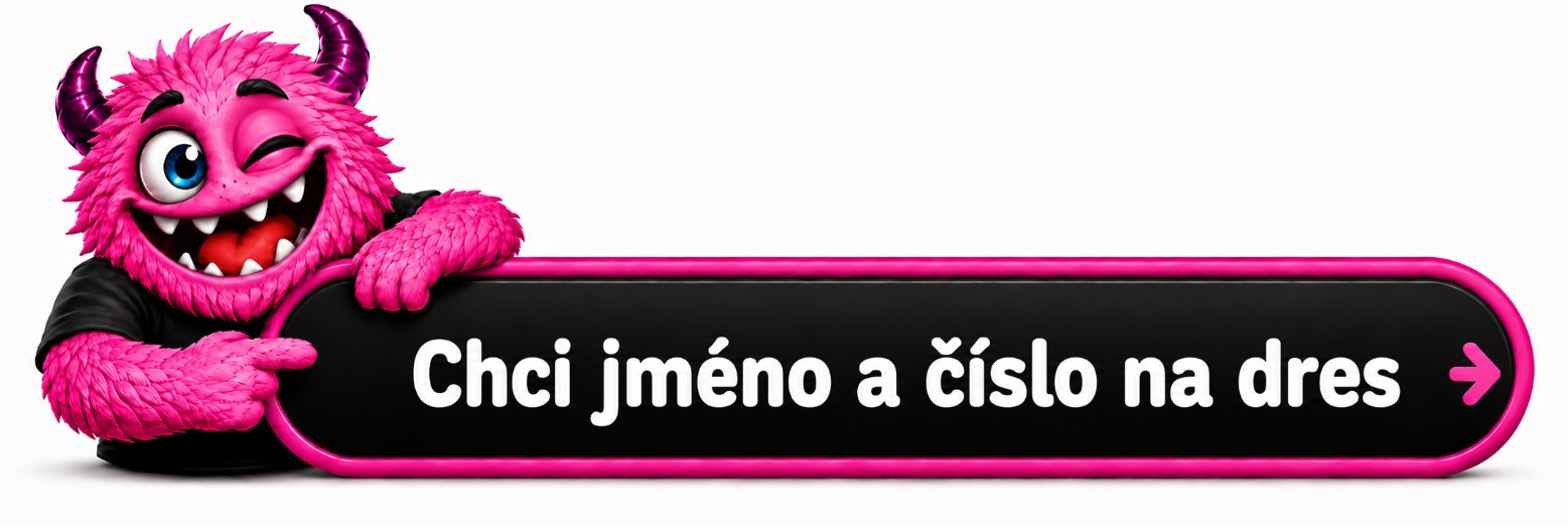 chci jméno a číslo na dres