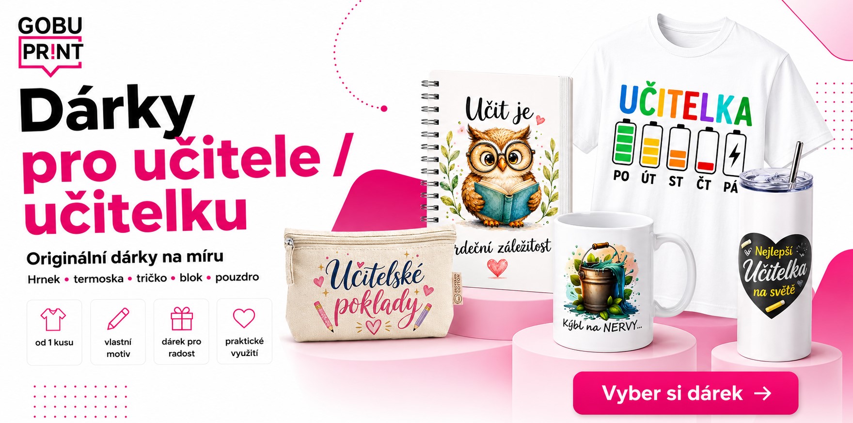 dárky pro učitele a učitelku