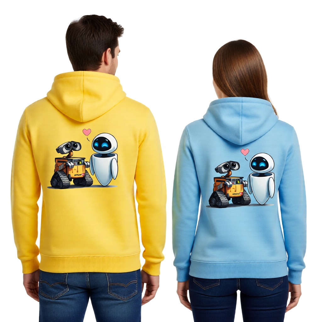 mikiny s robotama zadní strana