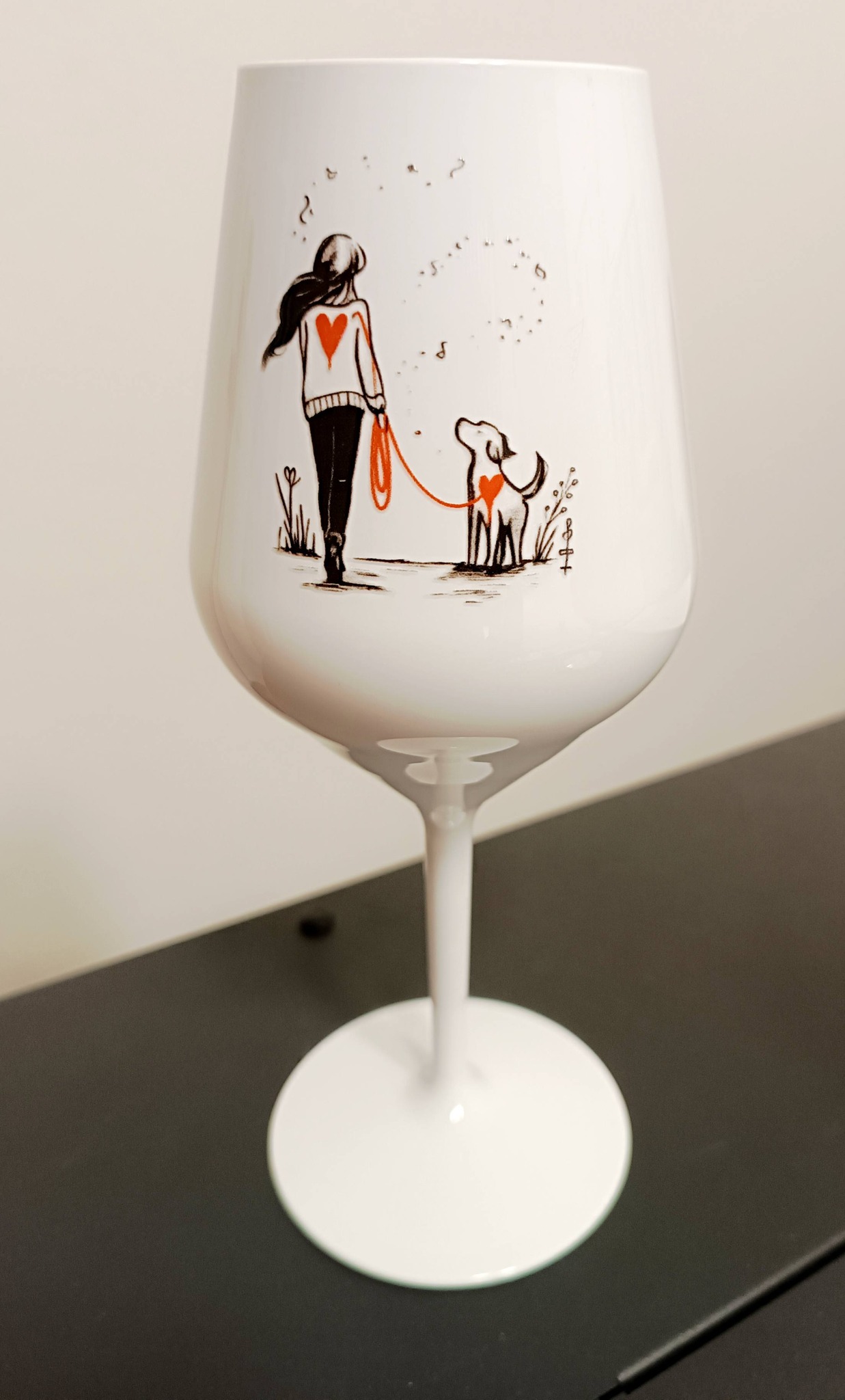 sklenice na víno psí přátelství