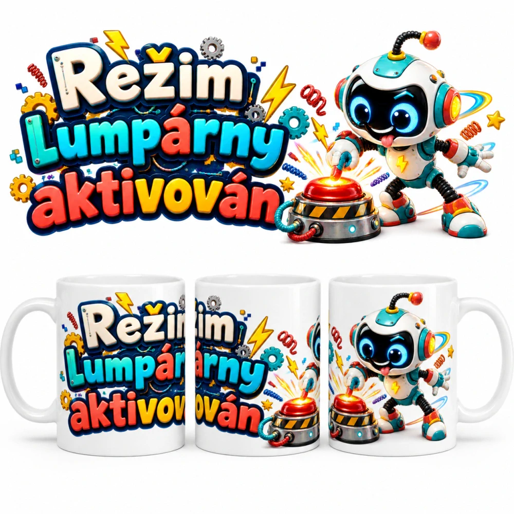 Keramický hrnek - robot