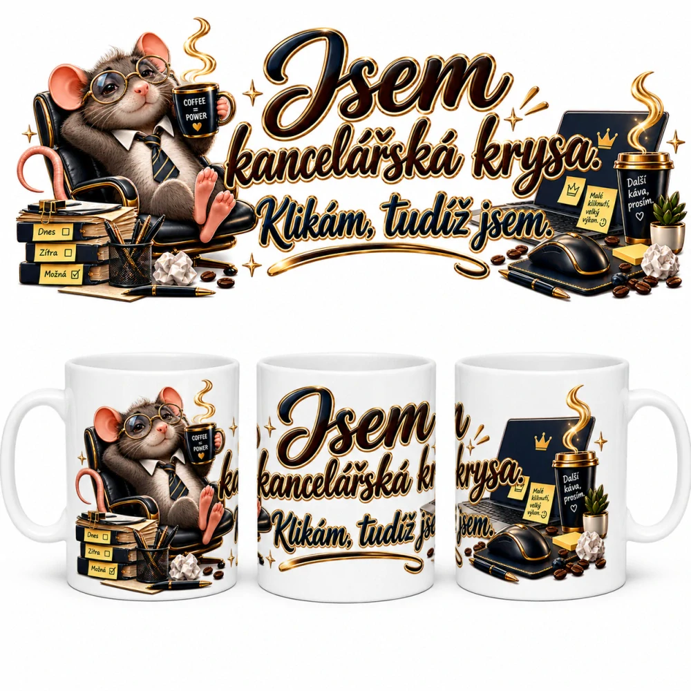 Keramický hrnek - kancelářská krysa