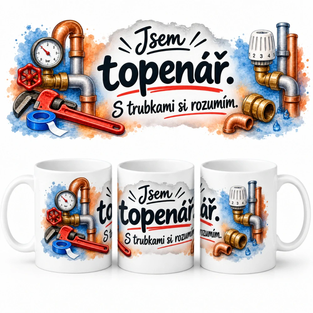 Keramický hrnek - topenář