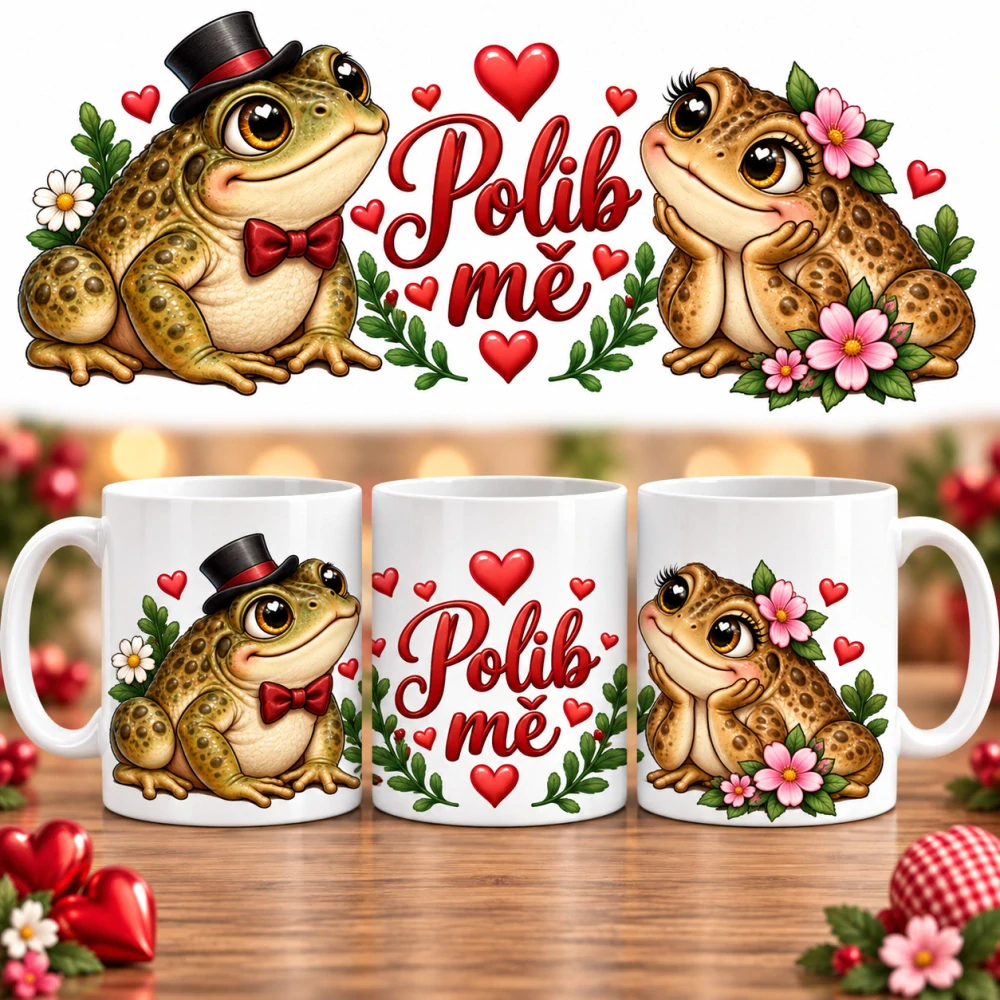 Keramický hrnek - polib mě
