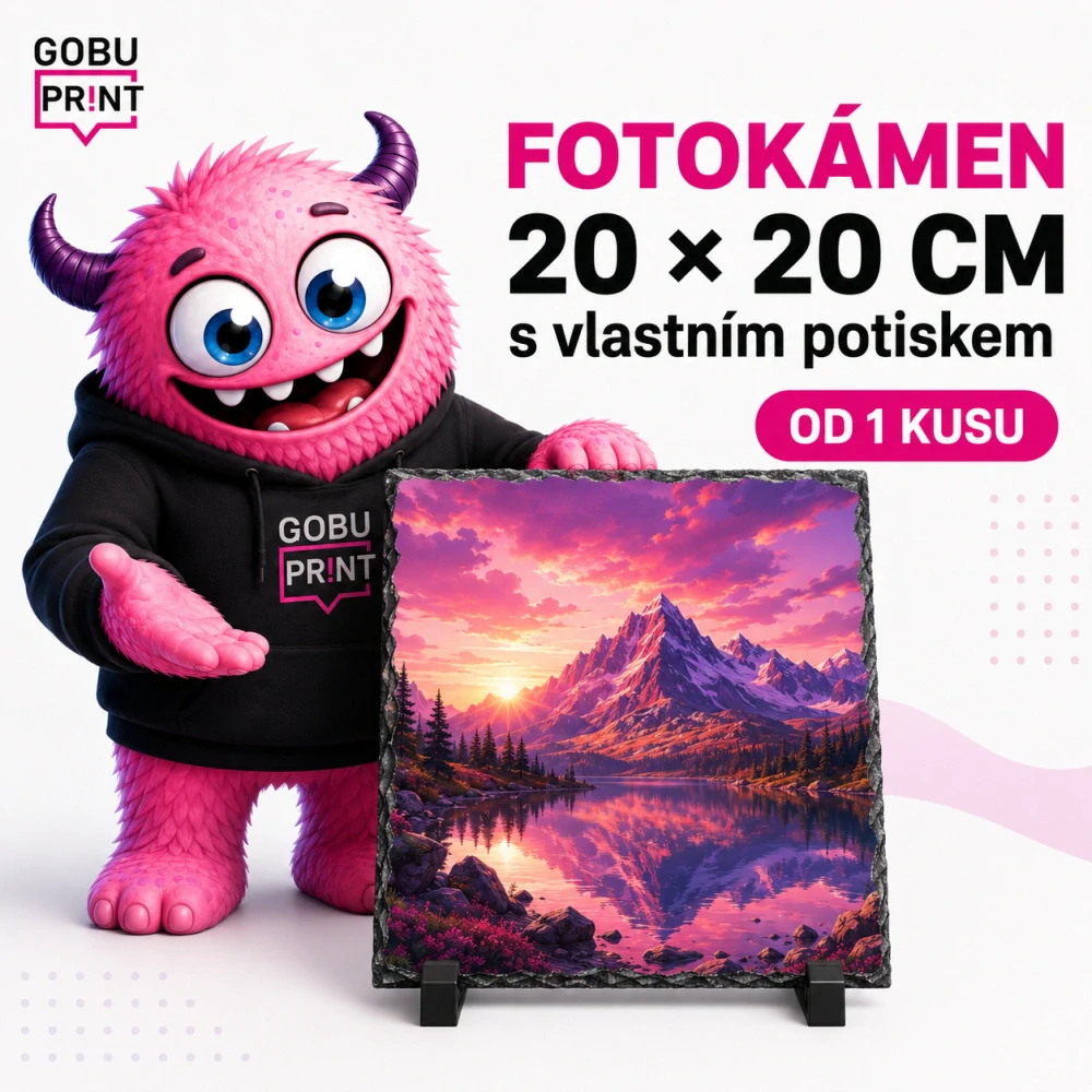Fotokámen 20x20 s vlastním potiskem