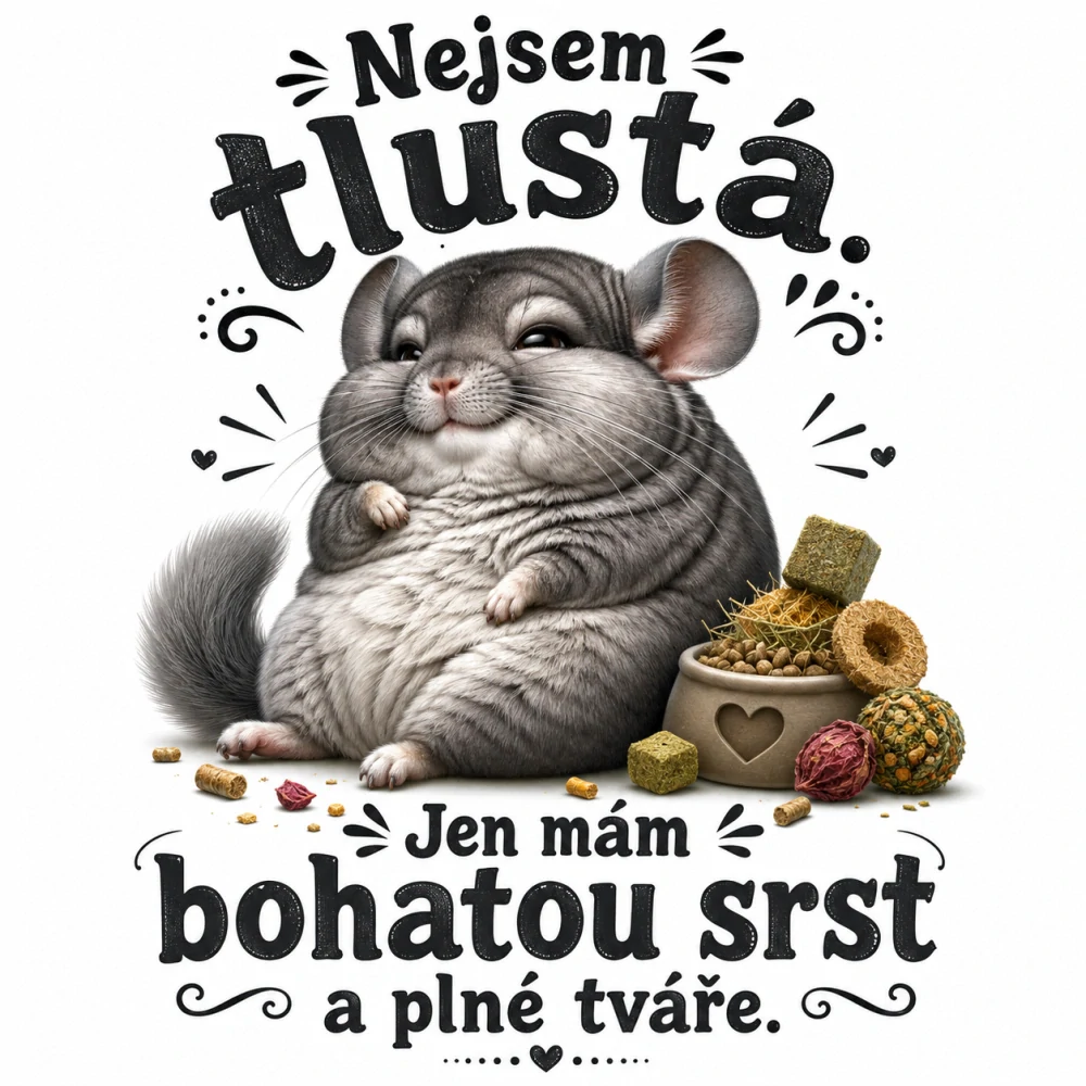 Činčila - nejsem tlustá
