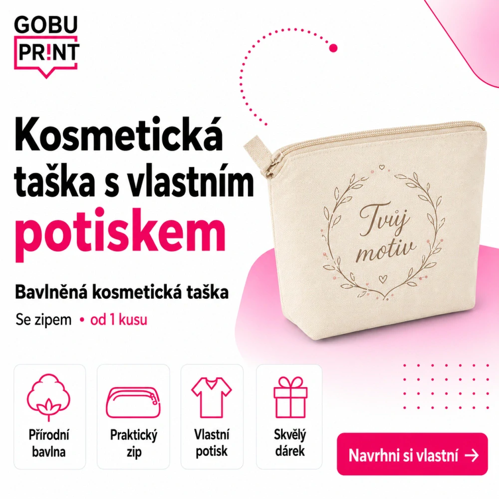 Kosmetická taška vlastní potisk