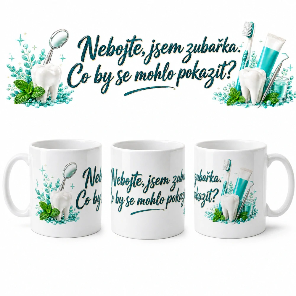 Hrnek pro zubaře – 2 originální motivy
