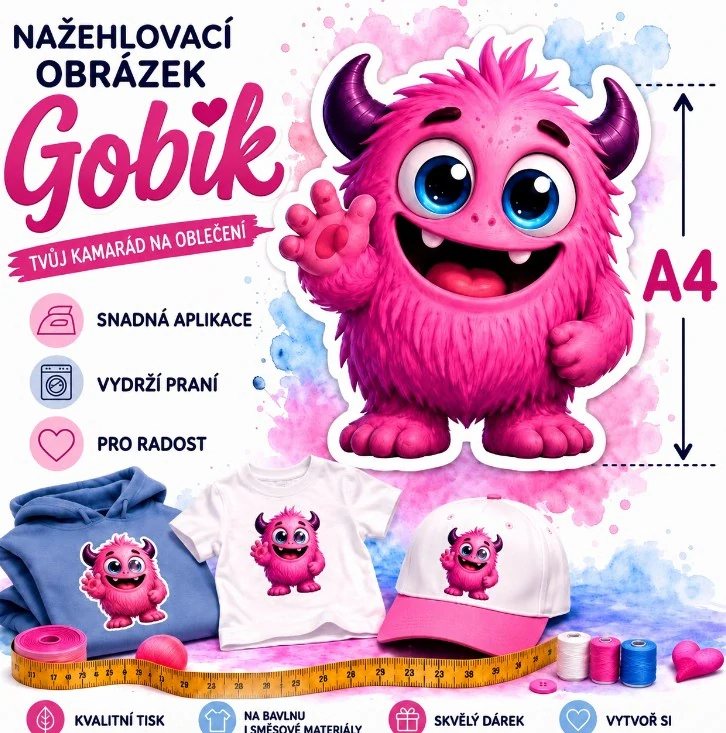1. Nažehlovačka Gobík