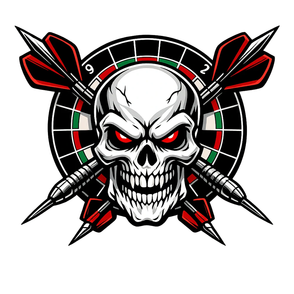 Smrtící Šipky Skull Dartboard