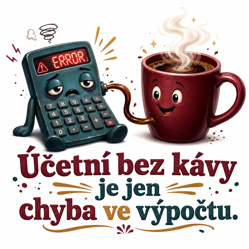 Účetní bez kávy je jen chyba ve výpočtu
