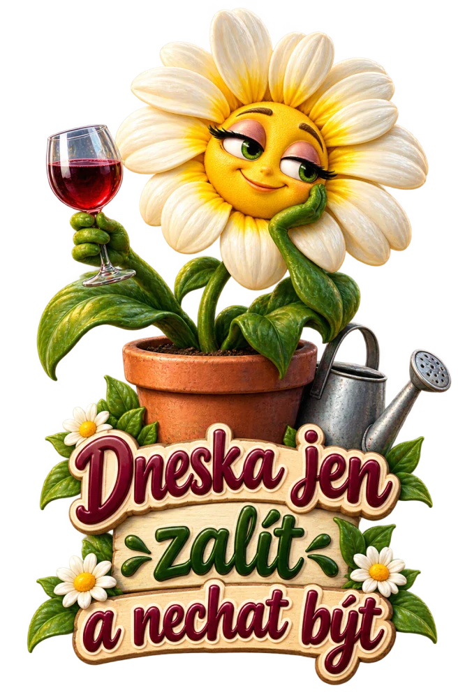 Unavená květina, víno a klid