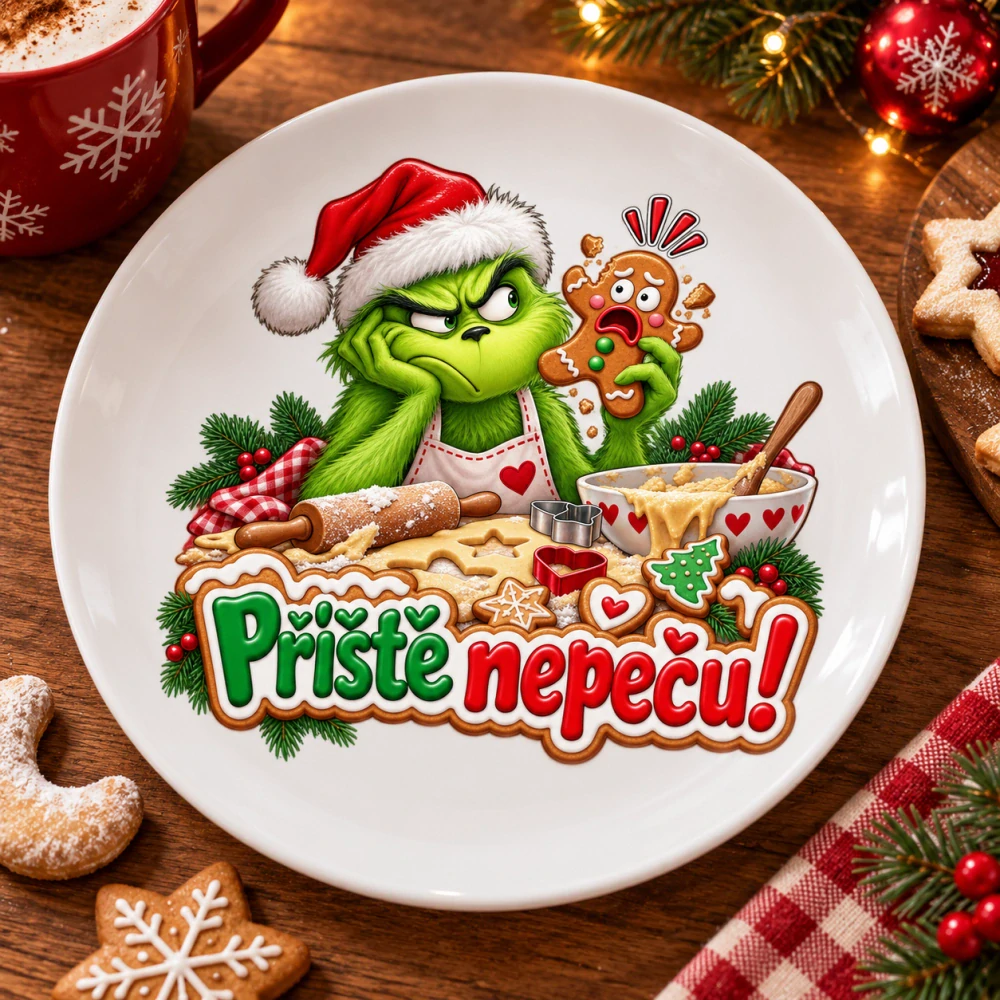 Vánoční talíř příšerka - příště nepeču