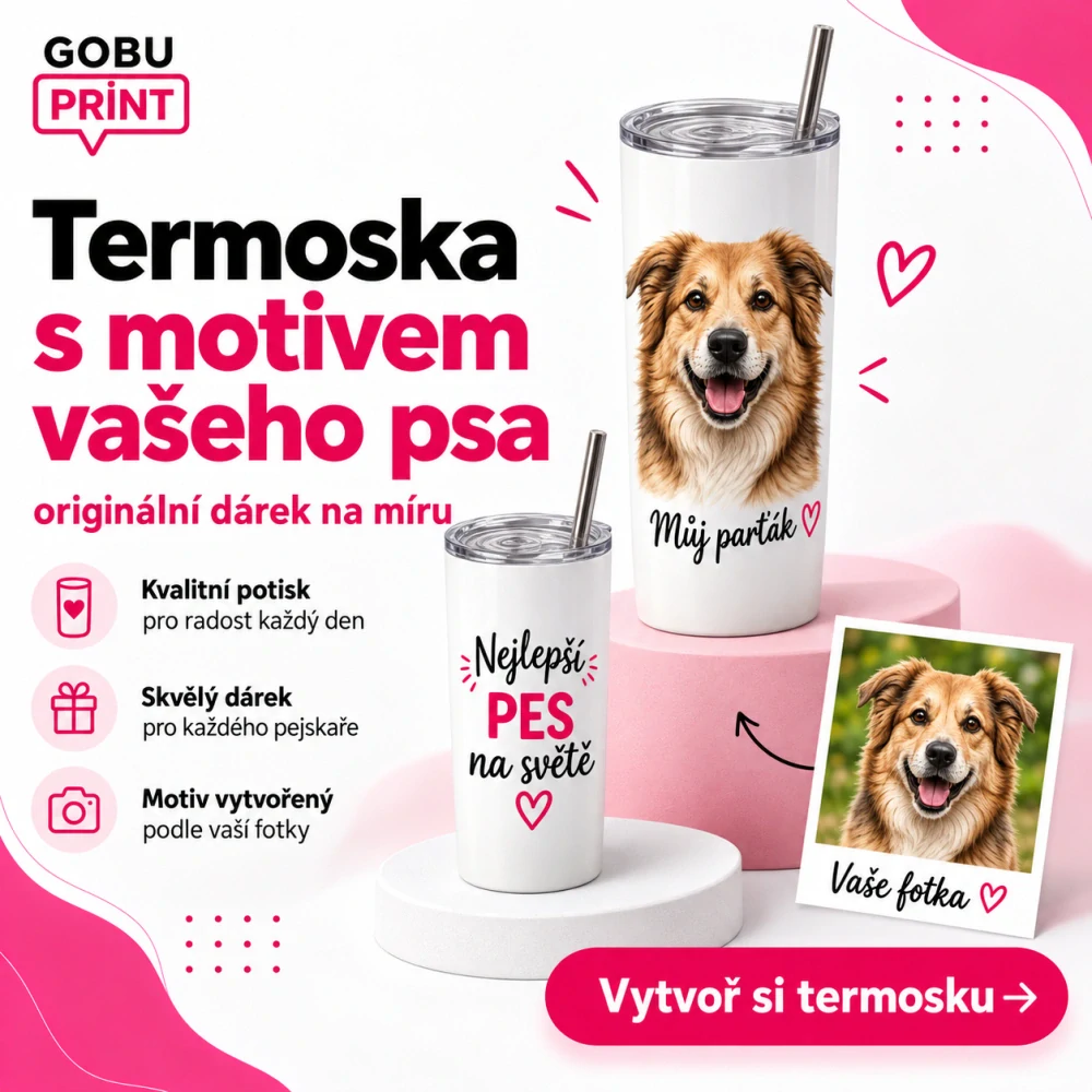 Termoska s motivem vašeho psa