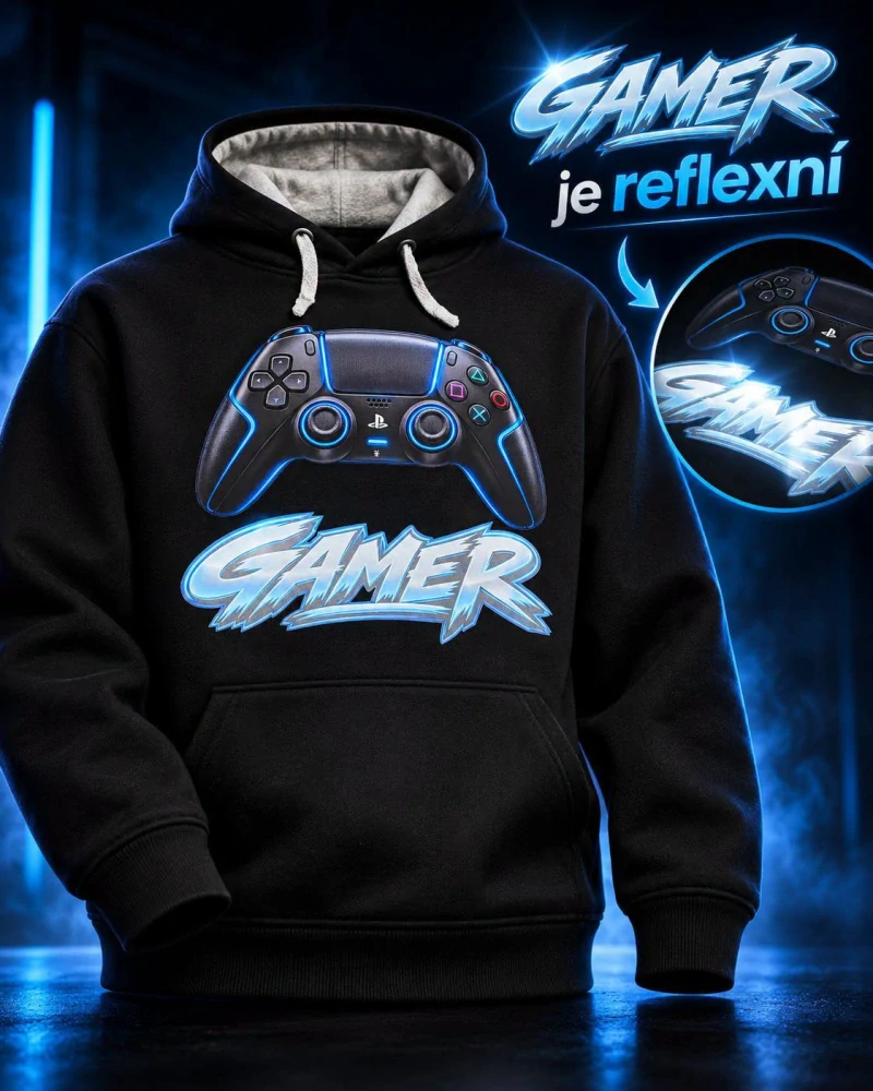 Reflexní mikina Gamer