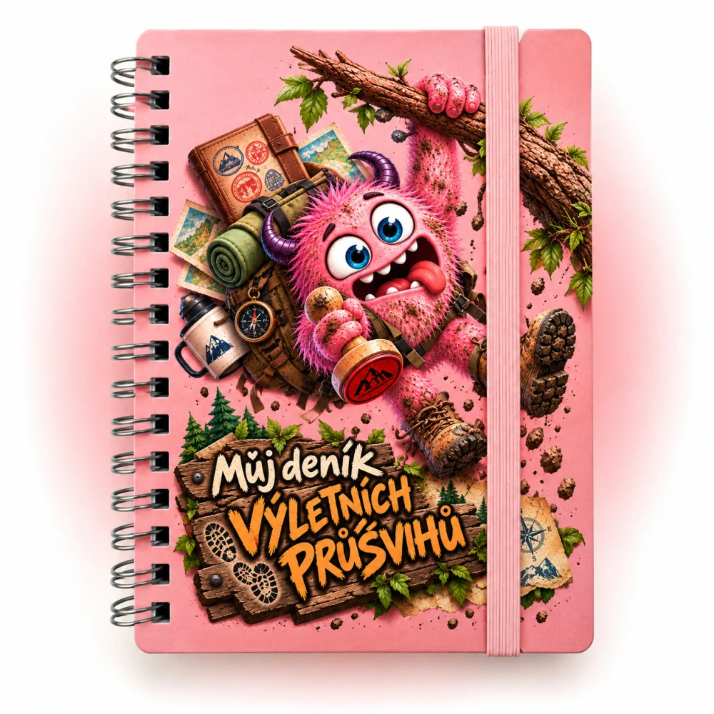 Gobíkův sešitek na razítka z výletů A6 | 6 motivů