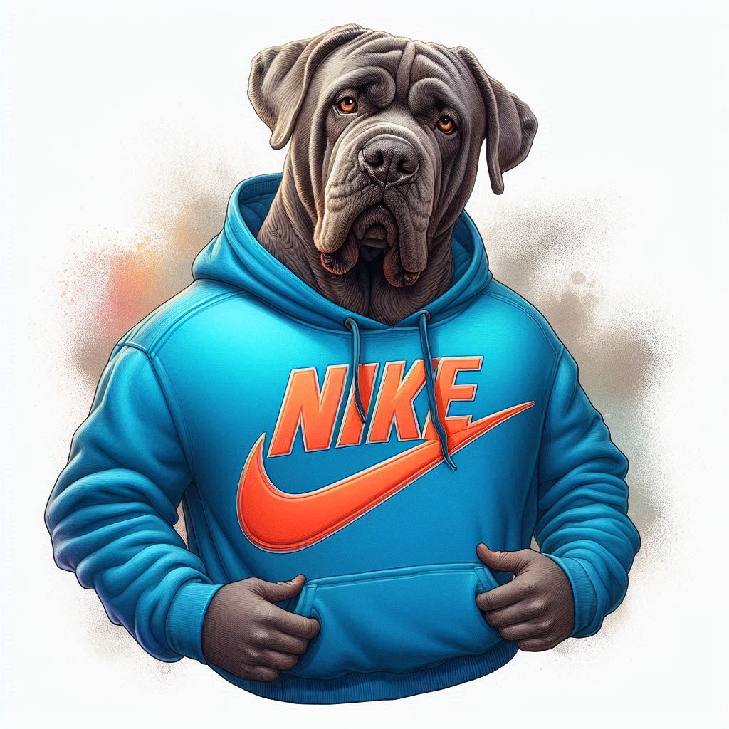 Cane corso v mikině 