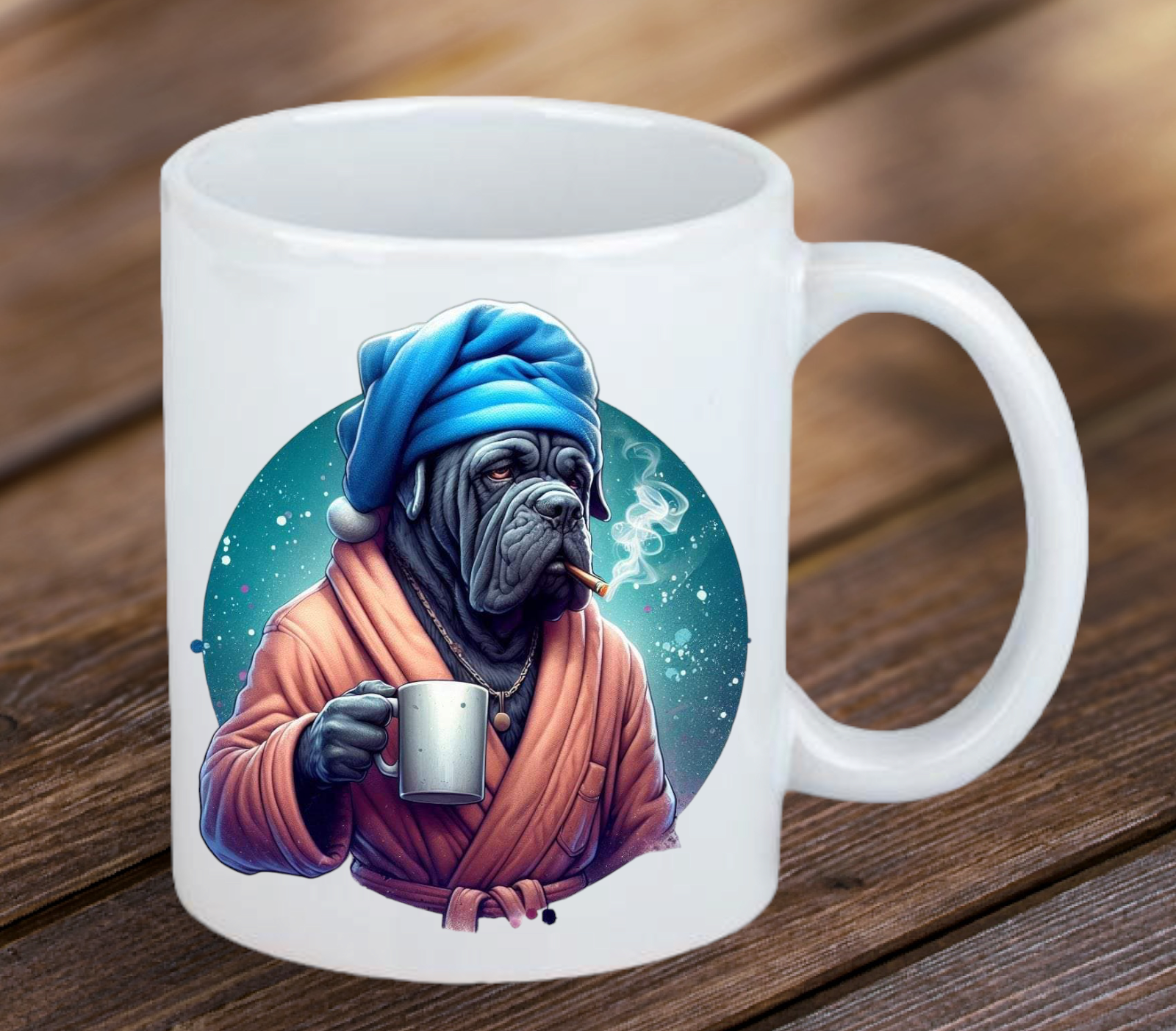 Keramický hrnek cane corso černý