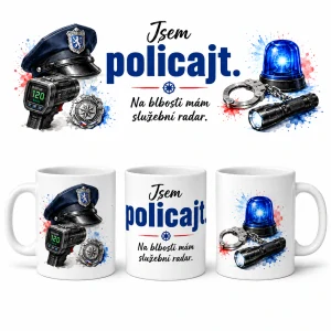 Keramický hrnek policajt