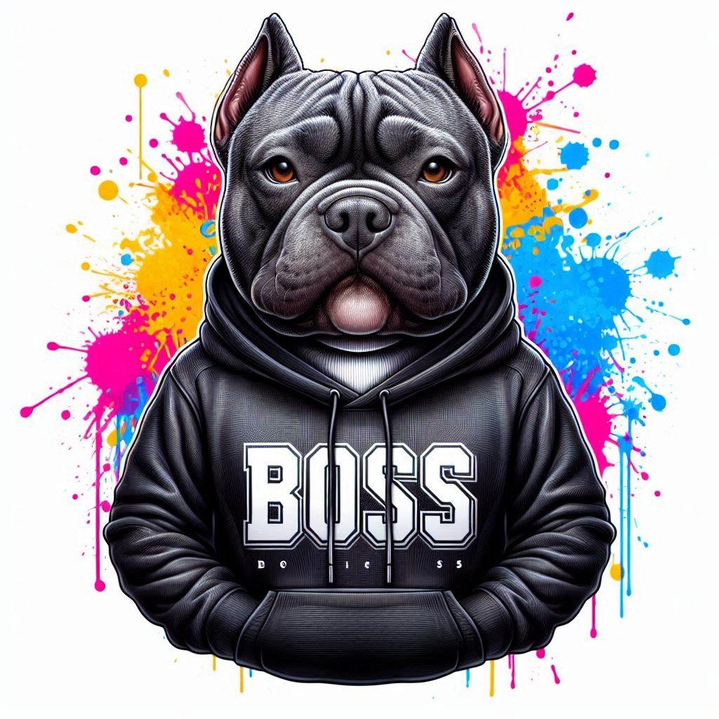 American bully černý