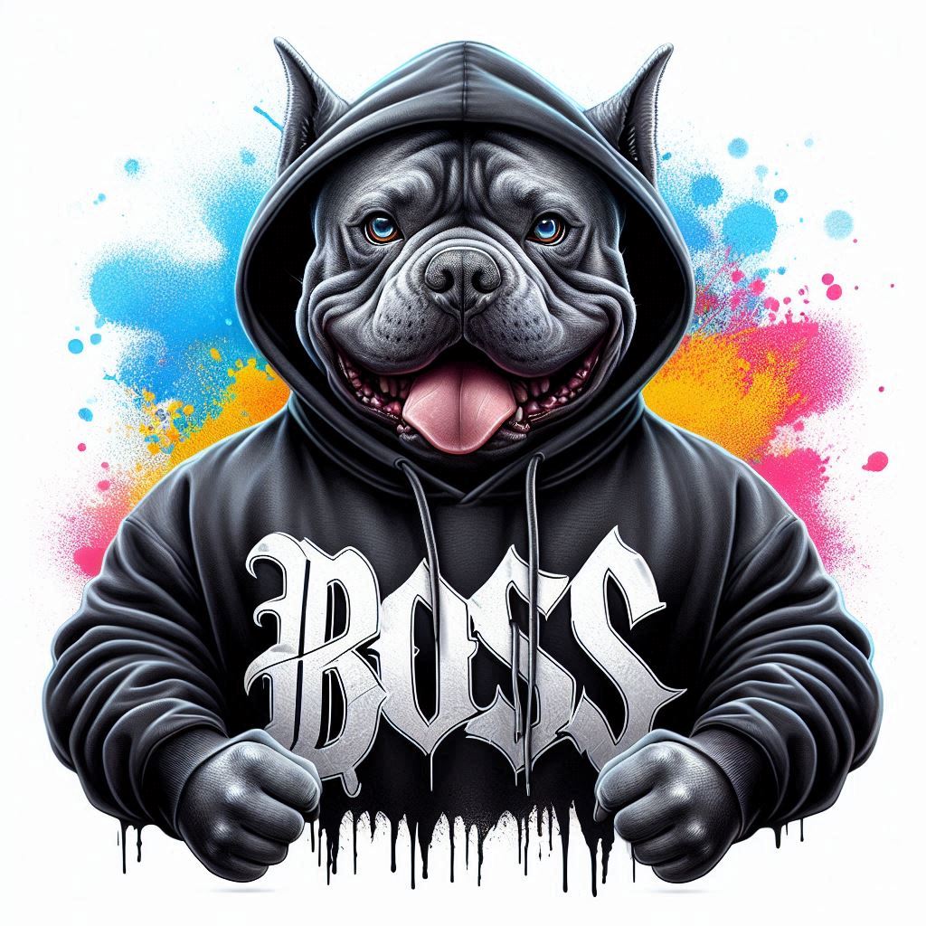 American bully boss černý