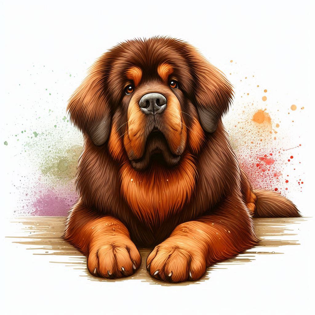 Tibetská doga hnědá