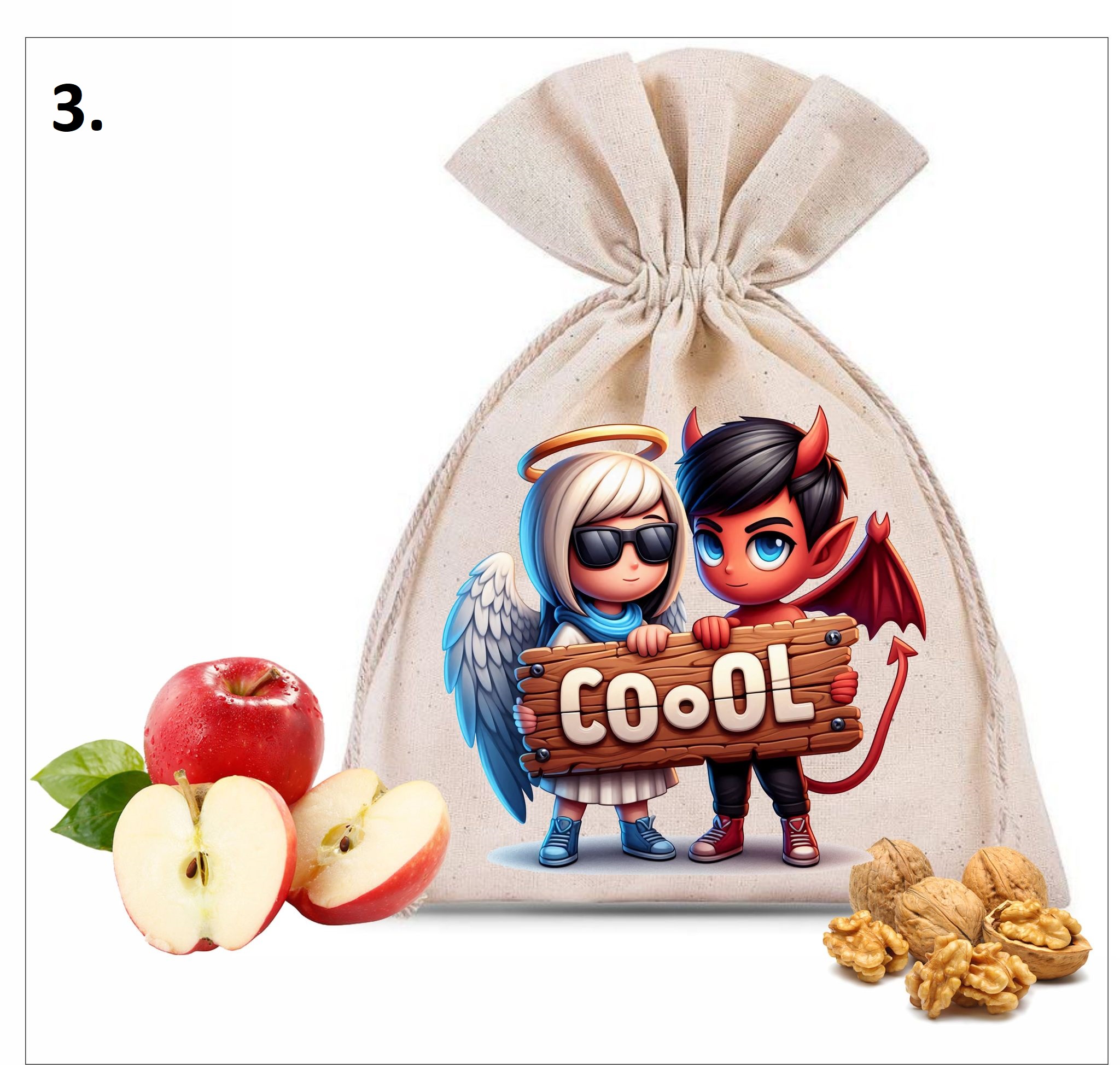 6 motivů - andílek a čertík