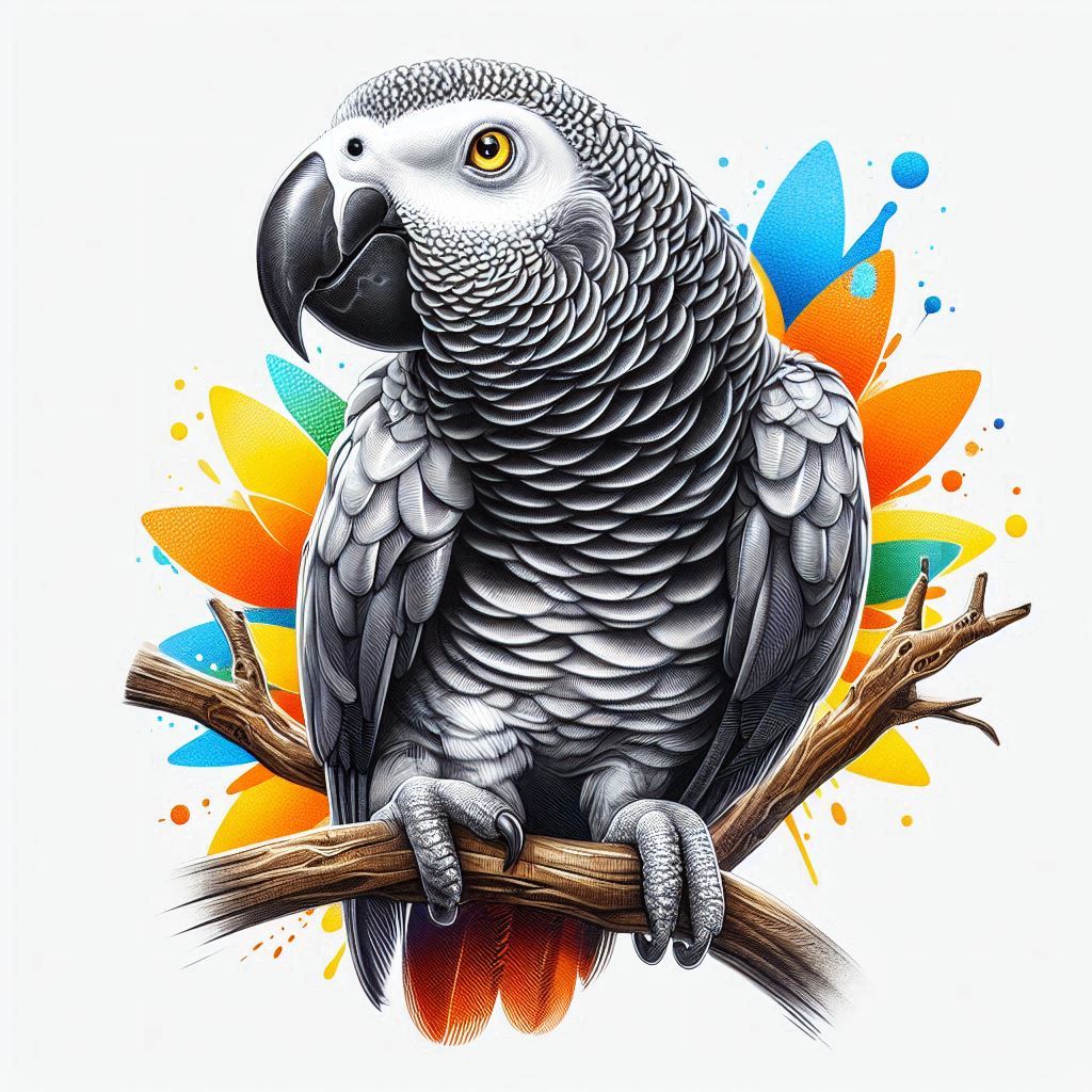 Papoušek žako a barvy