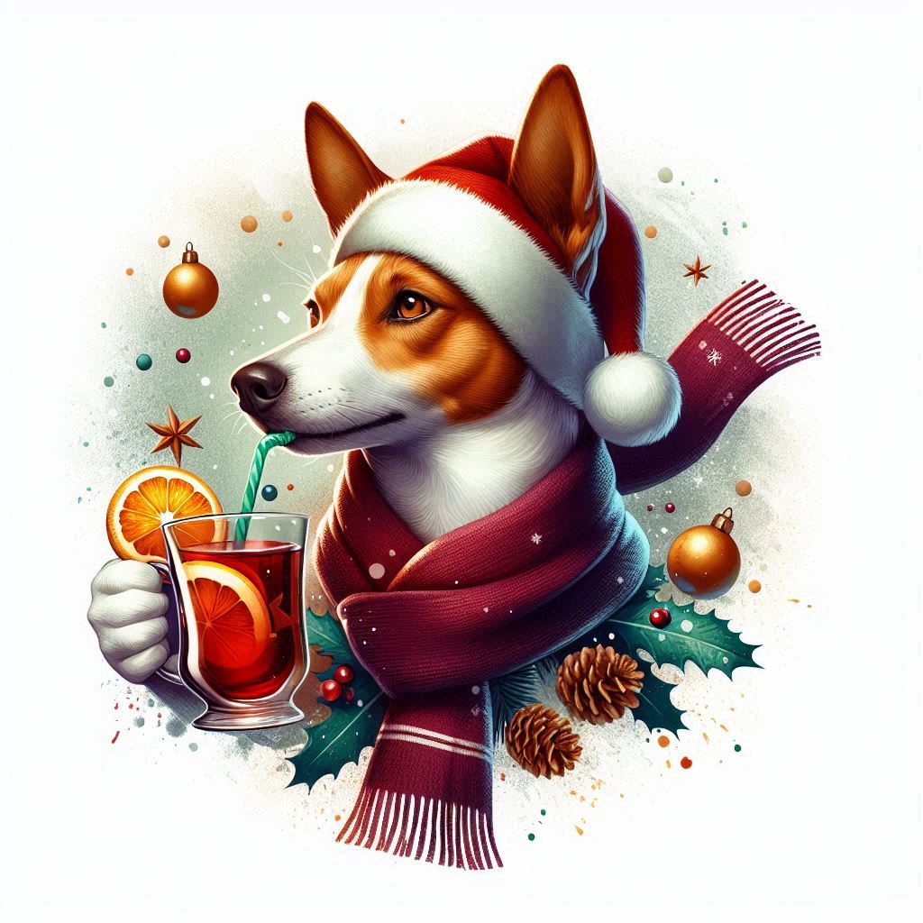 Basenji - vánoce