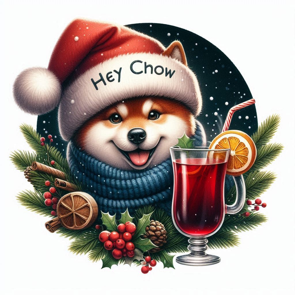 Shiba inu  - vánoce