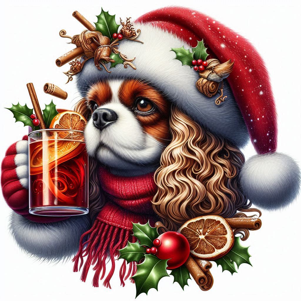 Kavalír king charles spaniel  - vánoce