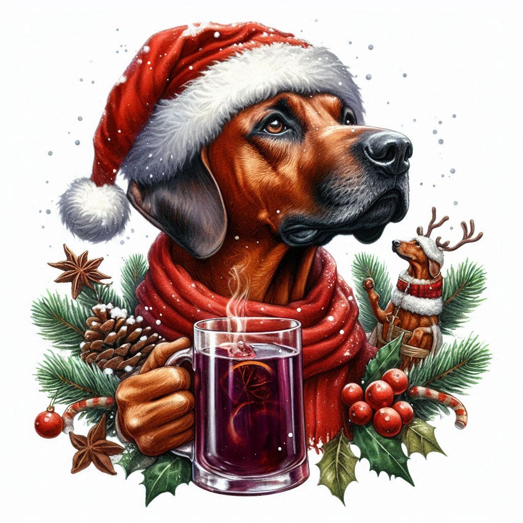 Rhodénský ridgeback - vánoce
