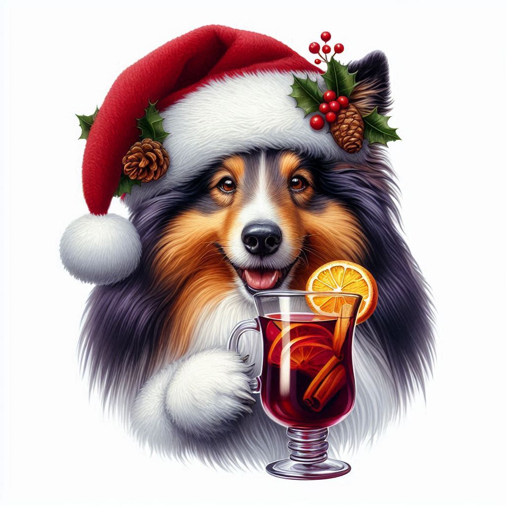 Sheltie - vánoce